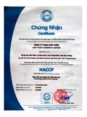 Chứng-nhận-HACCP-Cẩm-Thiều